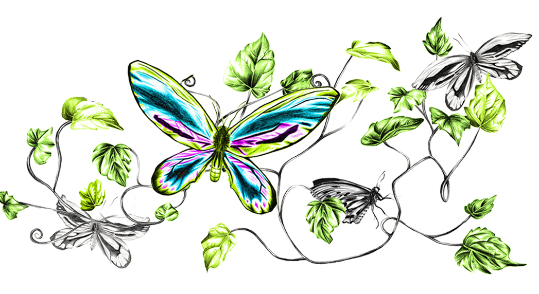 Vines representing networking and communications. PR Marketing.
